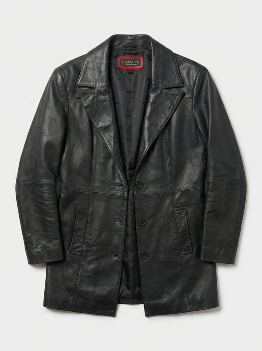 Veste 3/4 cuir noir
