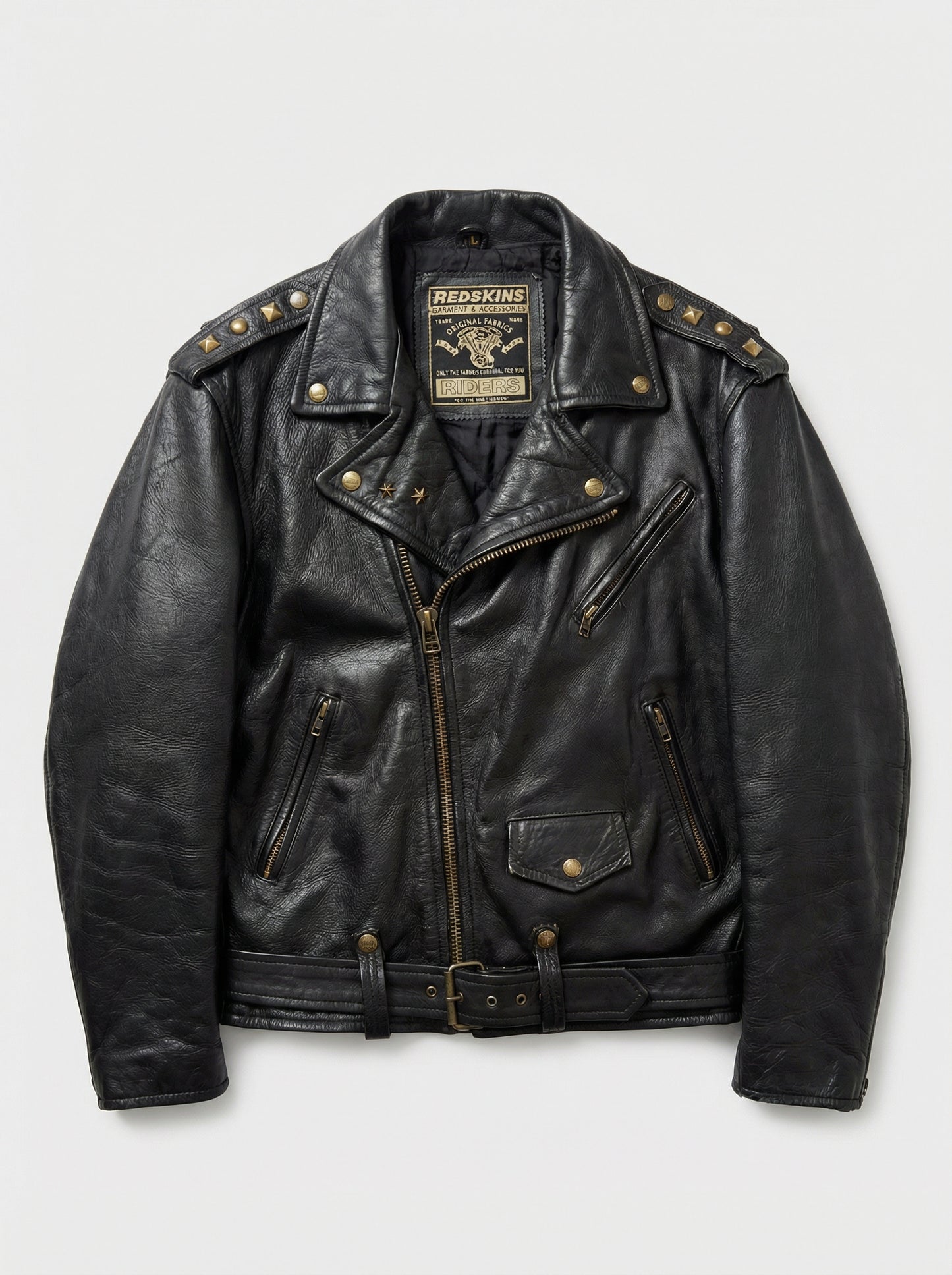 Vintage motorcycle jacket hand painted