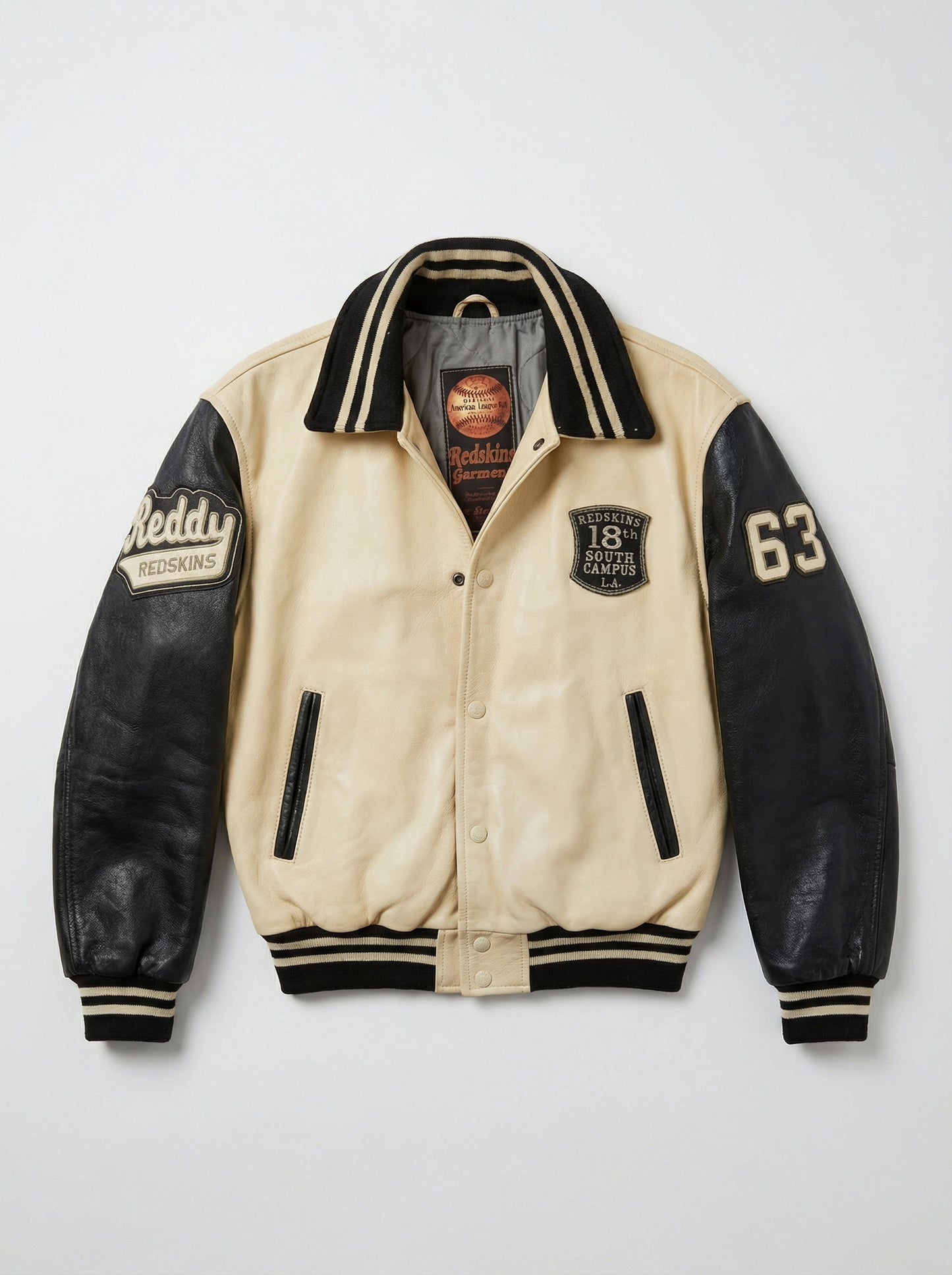 Vintage jacket teddy hand painted