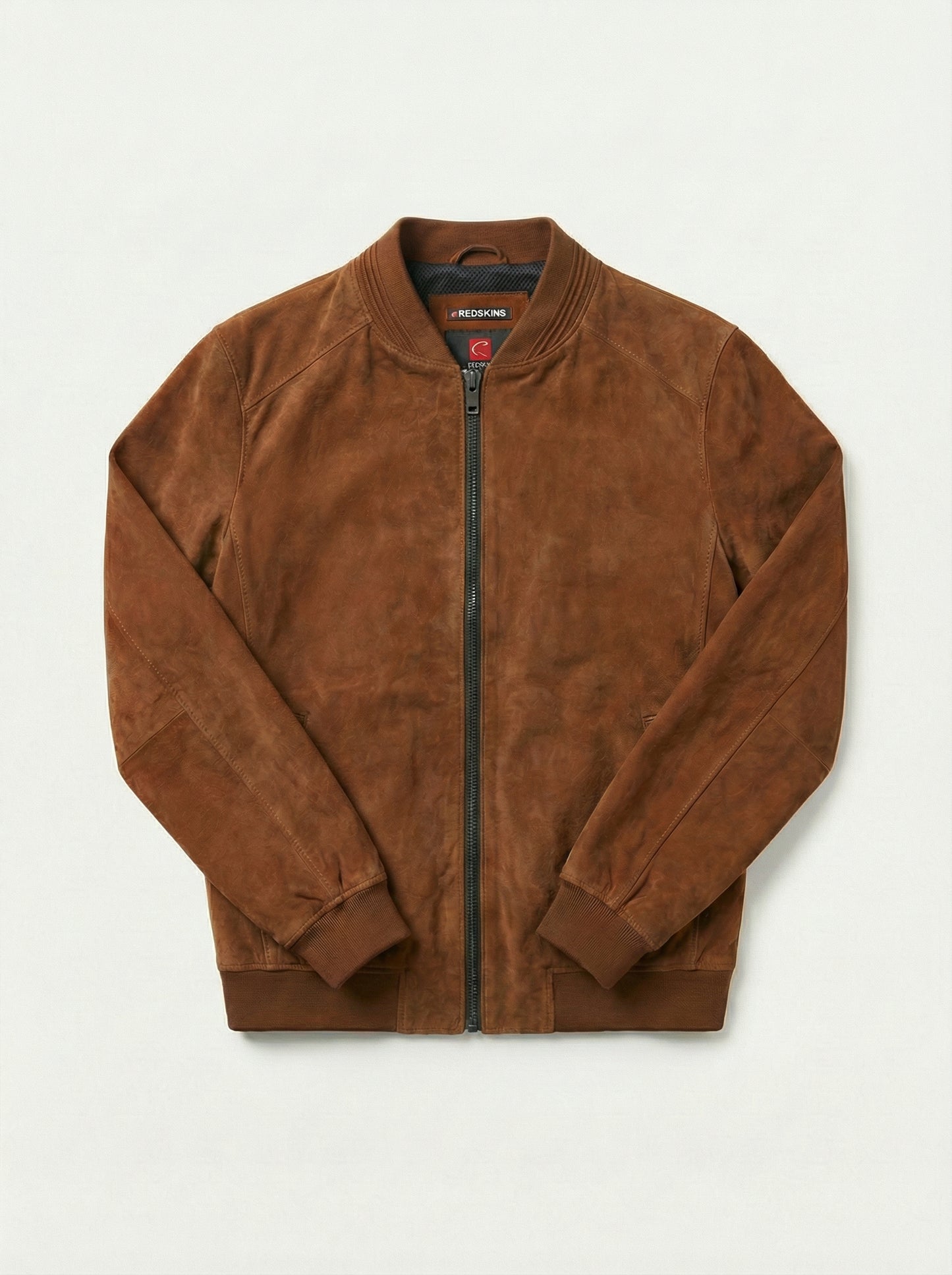 Veste cuir marron
