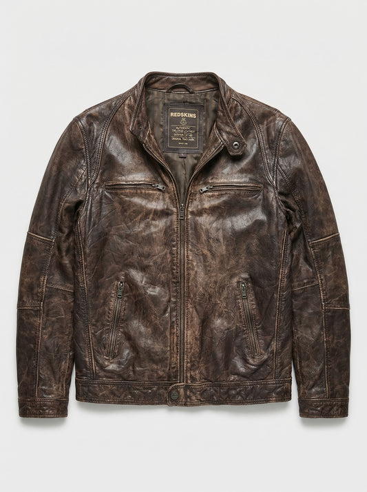 Blouson vintage cuir d'agneau